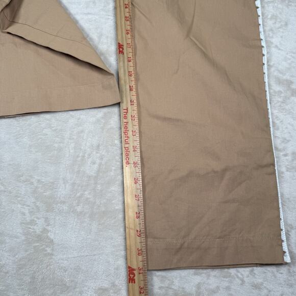 Mon Renn Lisle SET Vest Top Size S Wide Leg Pants XS Beige Tan Boho - Picture 10 of 13